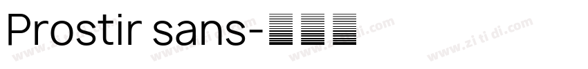 Prostir sans字体转换
